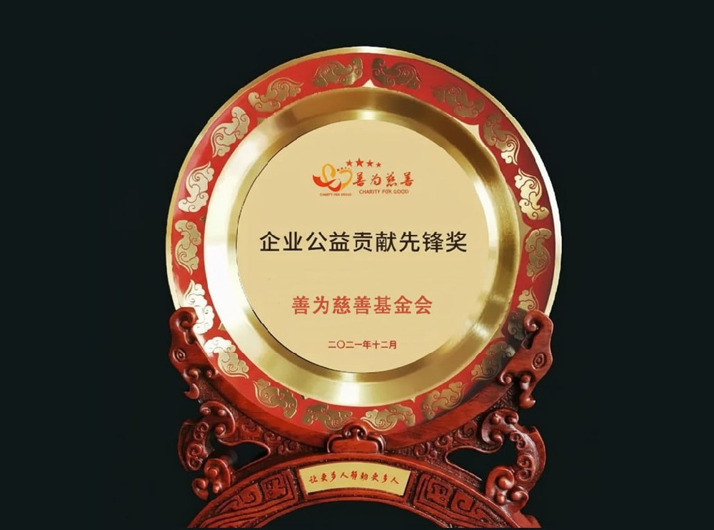 企业公益贡献先锋奖